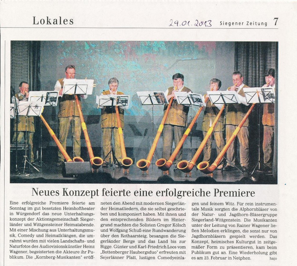 2013-01-27 Kornbergmusikanten